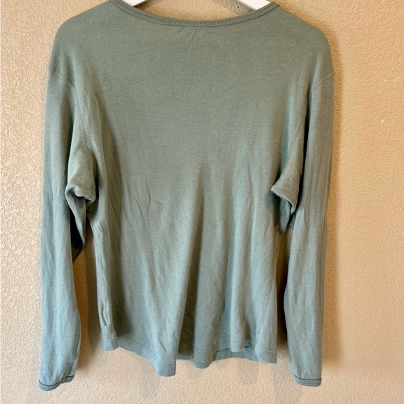 SmartWool Sage Green Crew Neck Base Layer Long Sleeve Size M Casual 100% wool - Picture 5 of 8